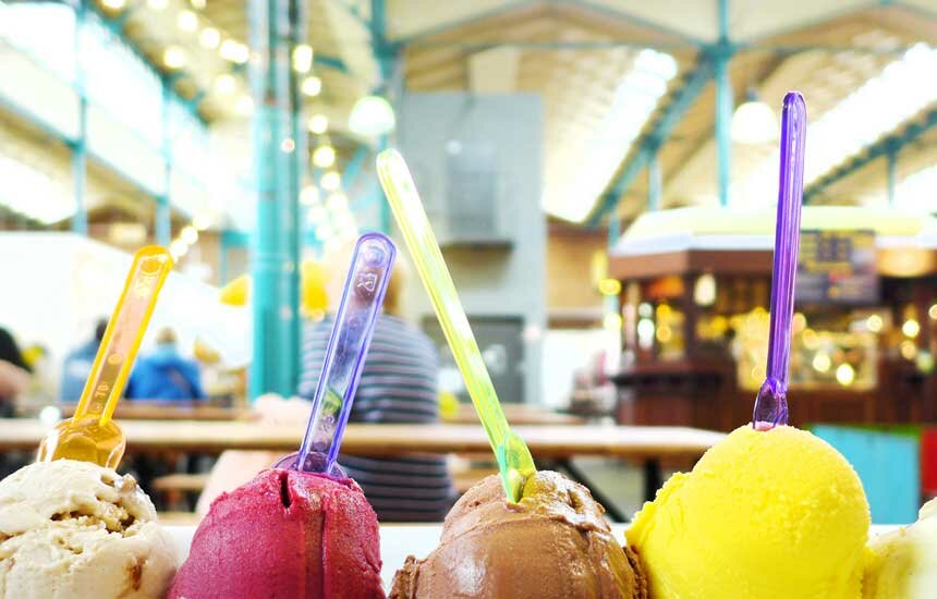Eis in der Markthalle Neun